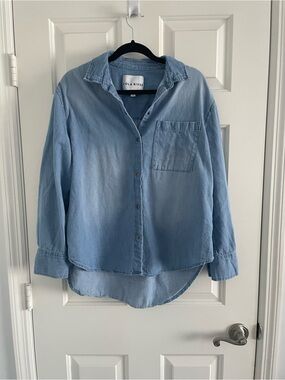 Lola River Light Blue Denim Button-Down Shirt